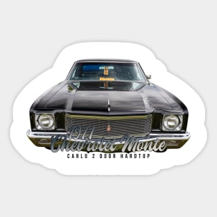 1971 Chevrolet Monte Carlo 2 Door Hardtop Sticker